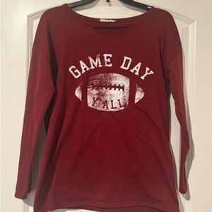 Promesa Burgundy Game Day Long Sleeve Shirt